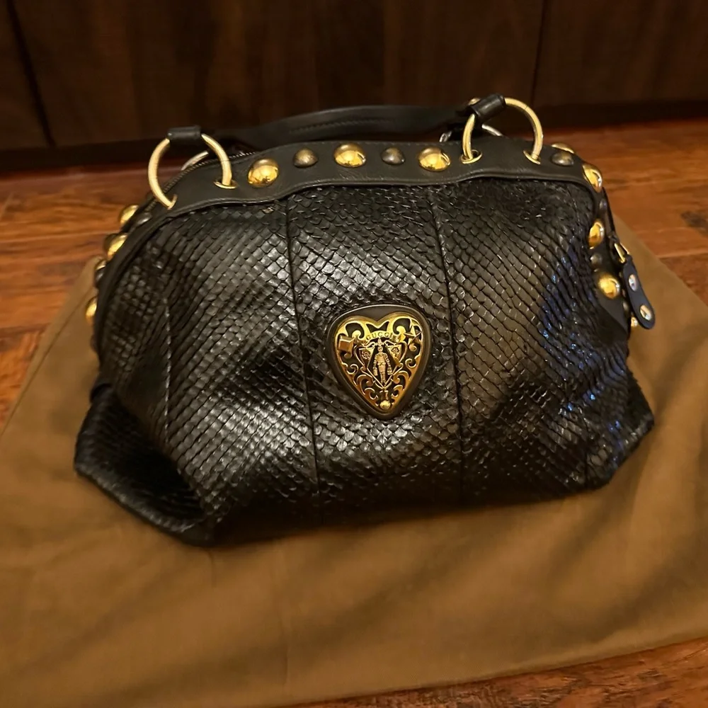 GUCCI Limited Edition Exotic Python Purse - Picture 8 of 12
